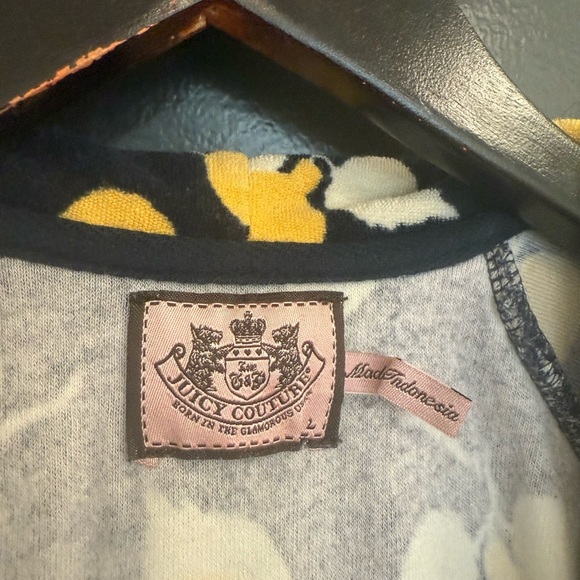 Juicy Couture L Y2K vintage velour lemon hoodie great vintage condition - Picture 10 of 15